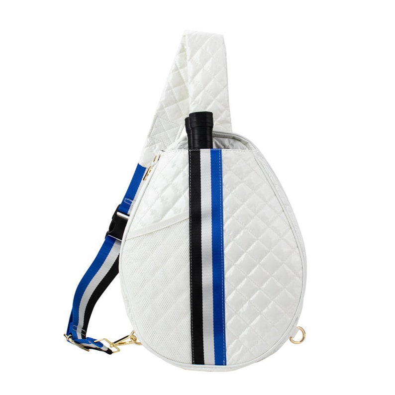 The Brooklyn Pickleball Puffer Sling Bag 6 Colors White
