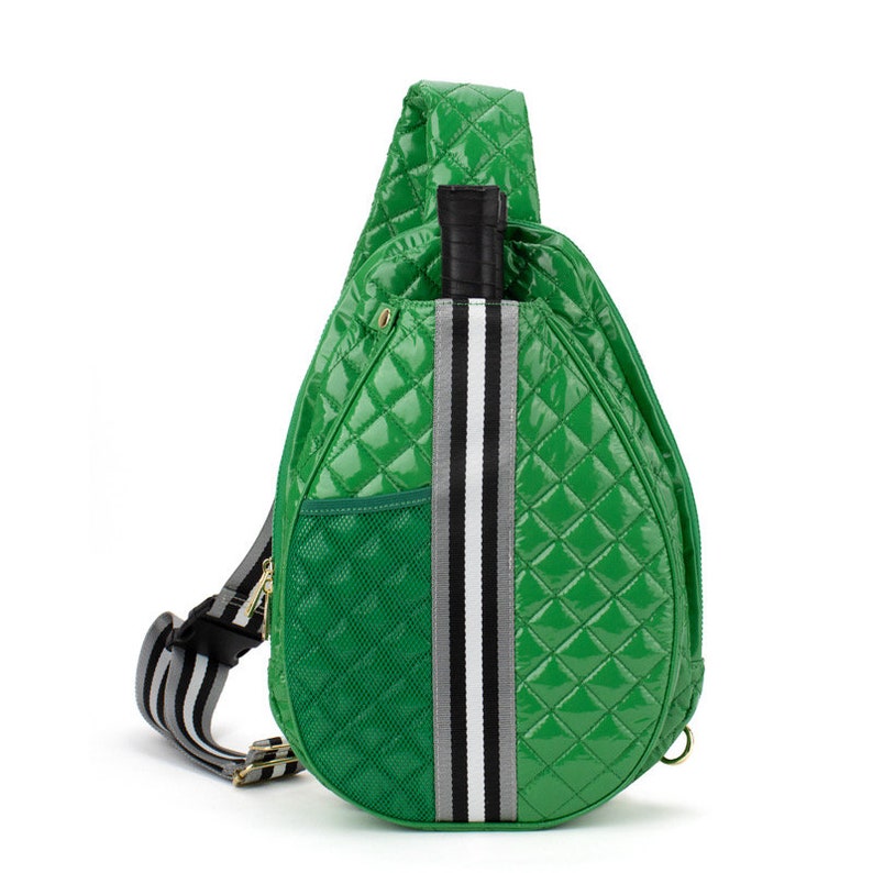 The Brooklyn Pickleball Puffer Sling Bag 6 Colors Kelly Green