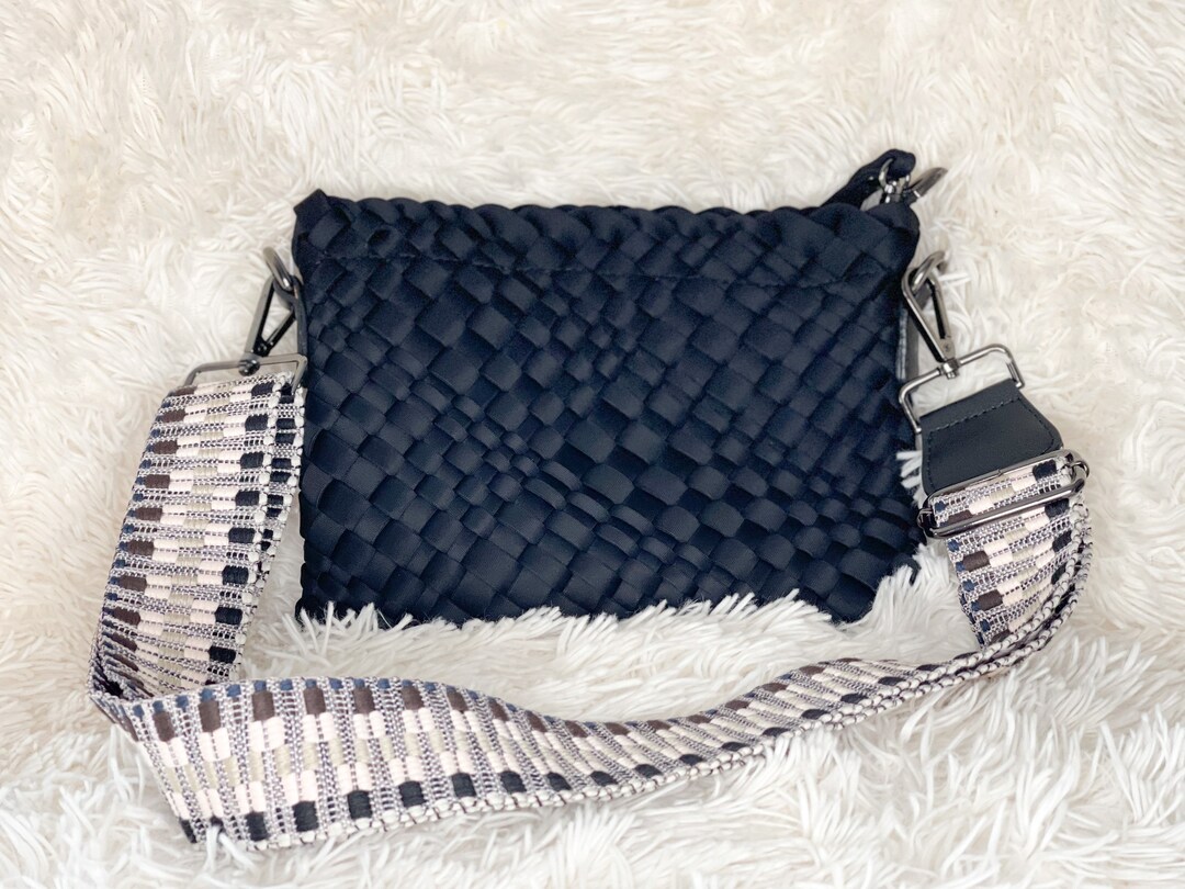 Woven Neoprene Crossbody Bag Etsy