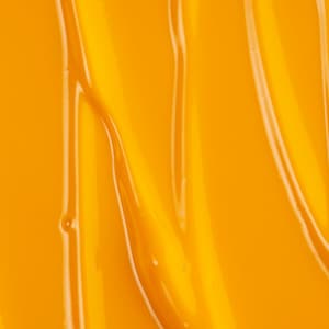 May include: Close-up of a smooth, bright yellow surface with a rippled texture. The surface is shiny and reflects light.