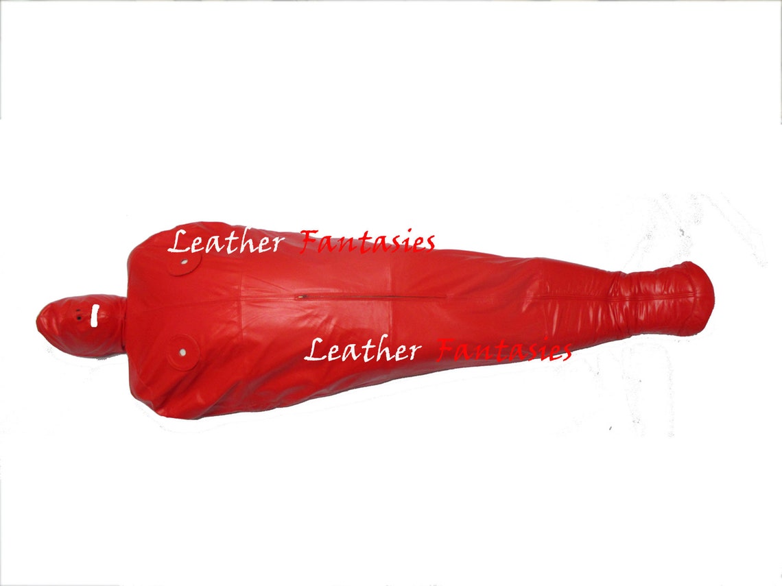 Genuine Leather Women Sleep Sack Heavy Duty Bind Sack Bondage Bag