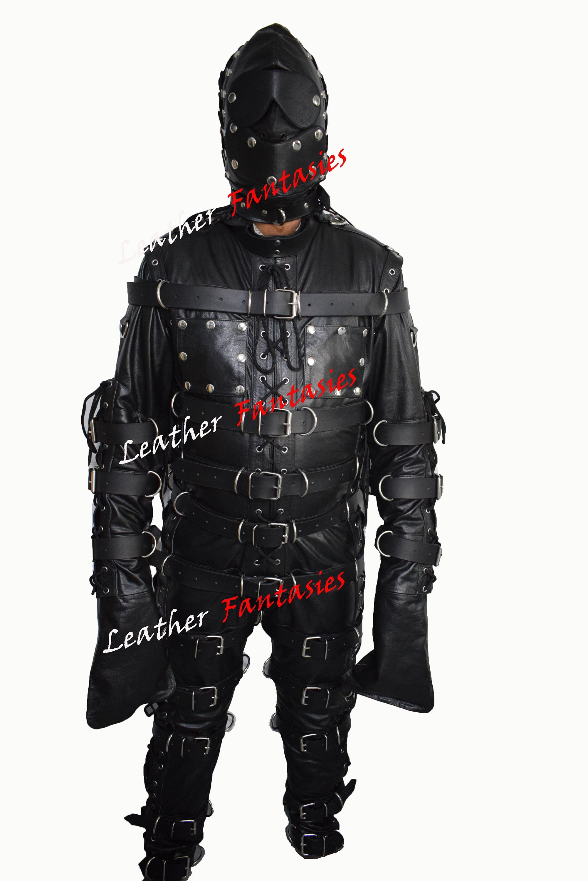 Leather bondage suit