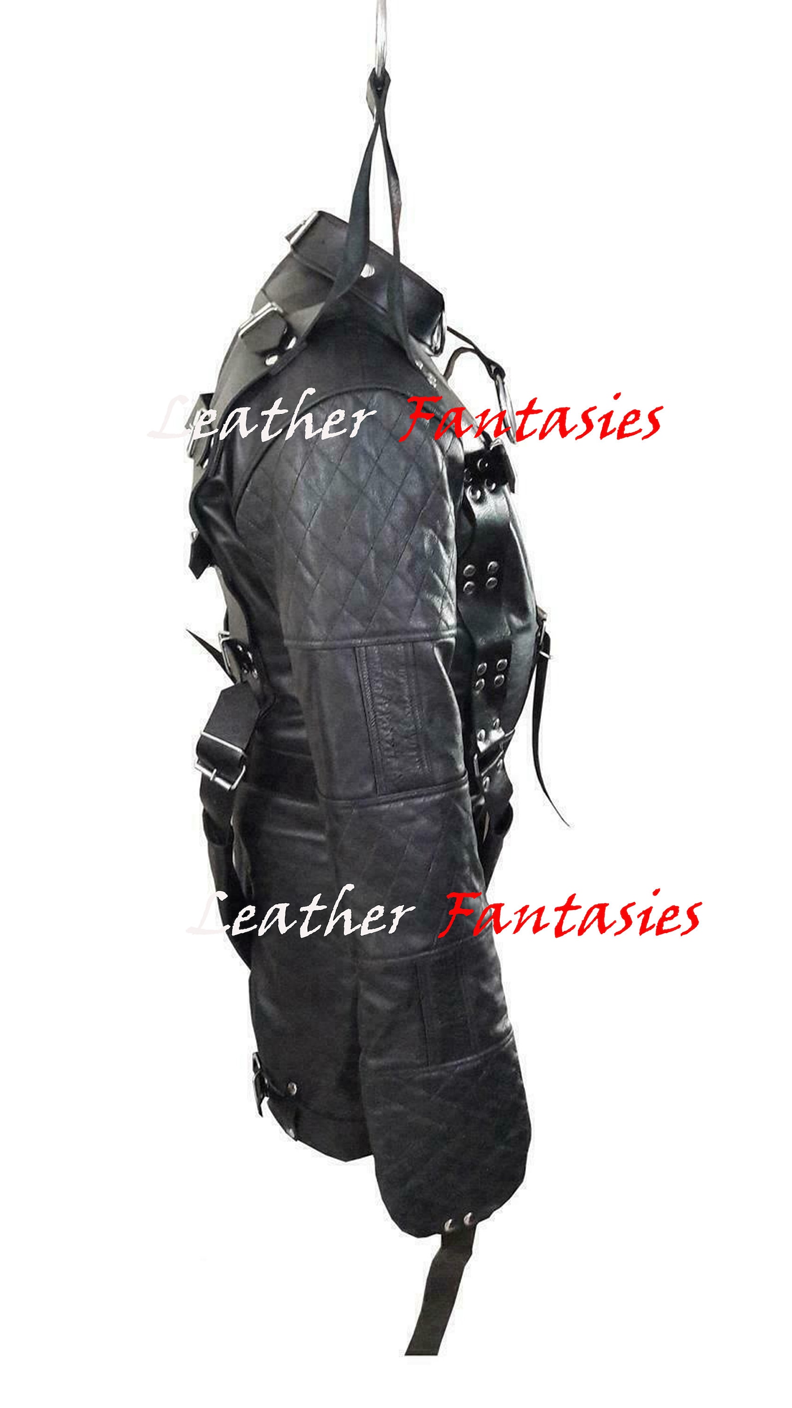 Genuine Leather Hanging Costume BDSM Straight Jacket Restrict Etsy