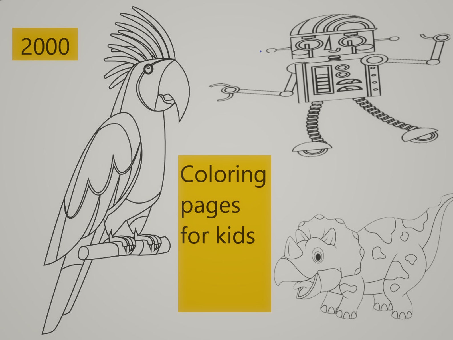 2000 Colouring Pages for Kids | Etsy