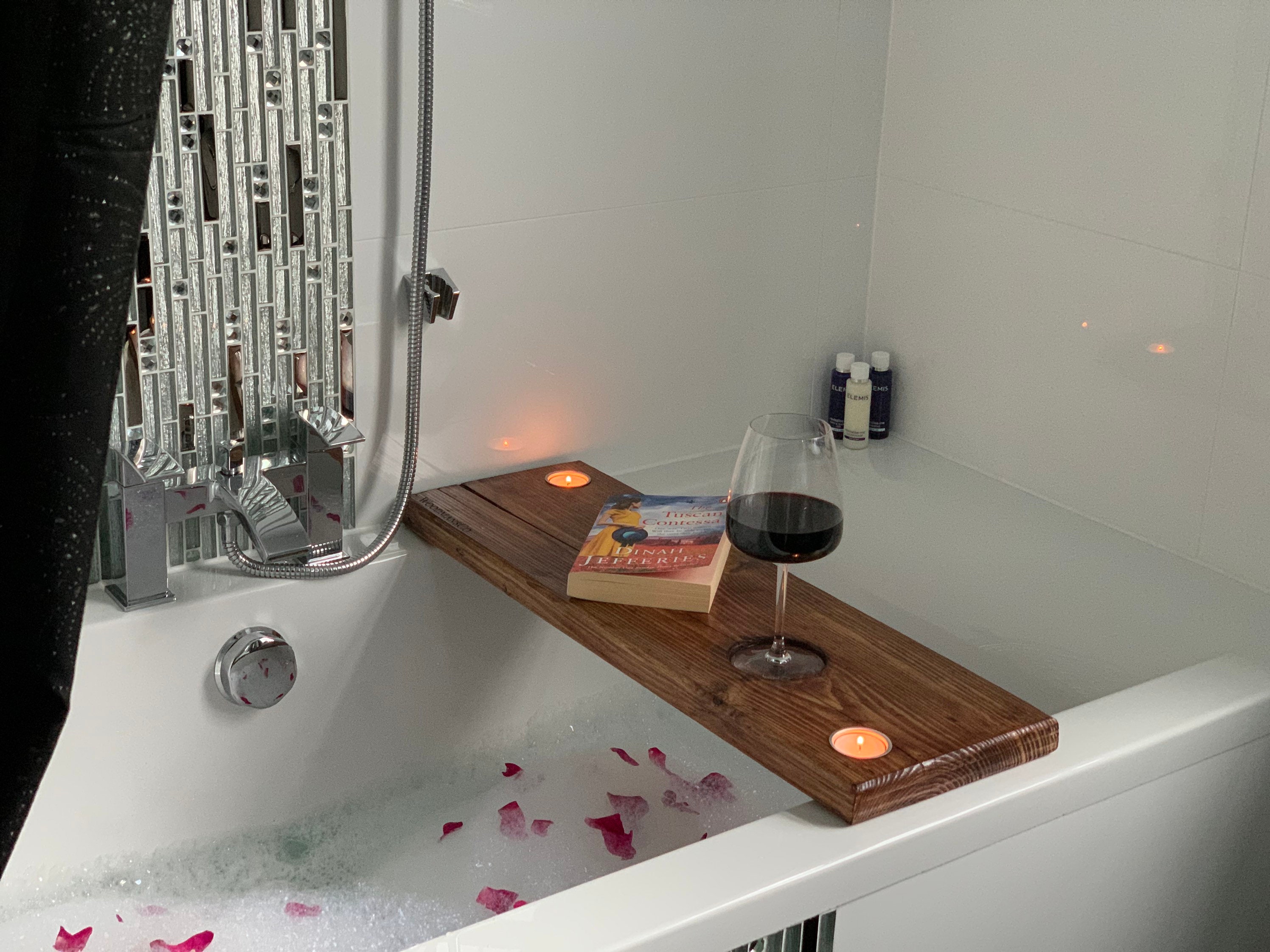 Rustic Wooden Bath Board Etsy