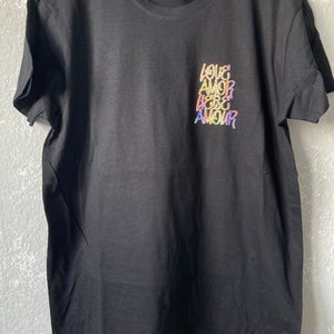 Unique organic - love amor liebe amour - shirt