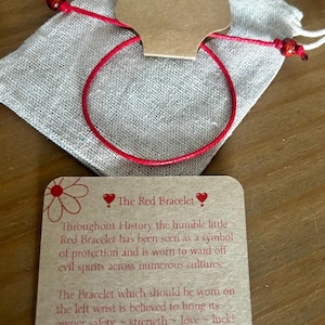 The Little Red Bracelet…..