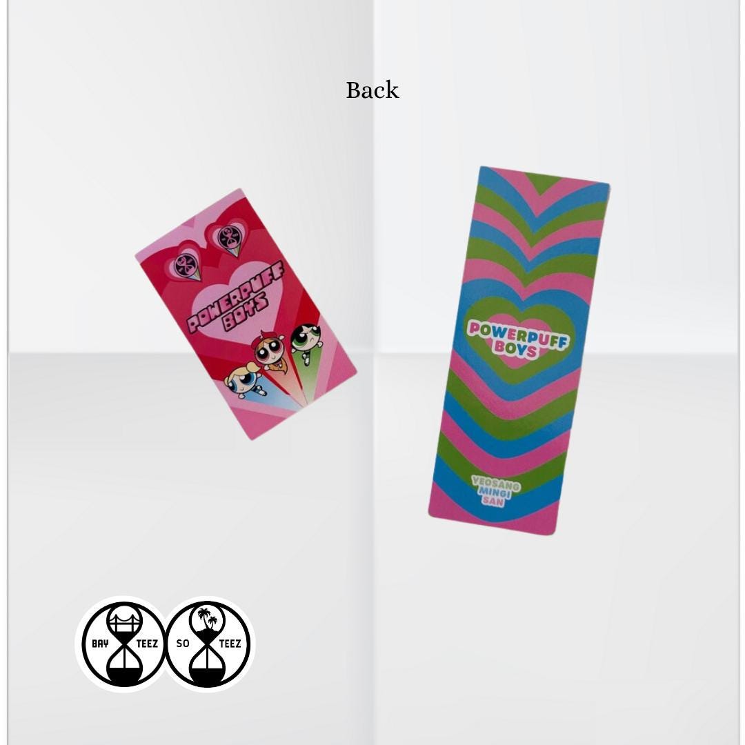 ATEEZ Yeosang San Mingi Power Puff Boys Themed Cup Sleeve - Etsy