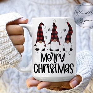 Assorted Christmas Coffee Mug, Tea Cup, Christmas Mug, Gnome, Christmas Gnome, Christmas Gift, Stocking Stuffer, Funny Mug, Custom Mug