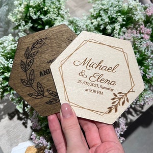 Wedding coaster - Wedding favors - Wedding Favors for Guests in Bulk - Wedding decoration - Personalized Wedding Favors-Wedding Party Favors