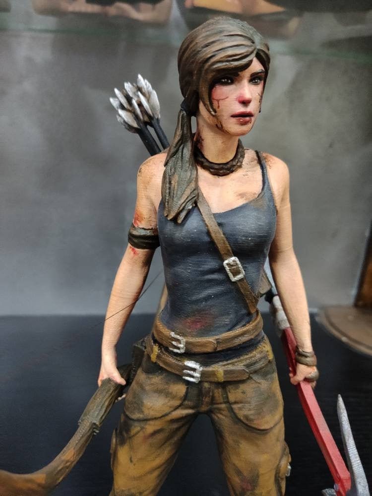Shadow of the tomb raider Lara Croft 3D printed and hand