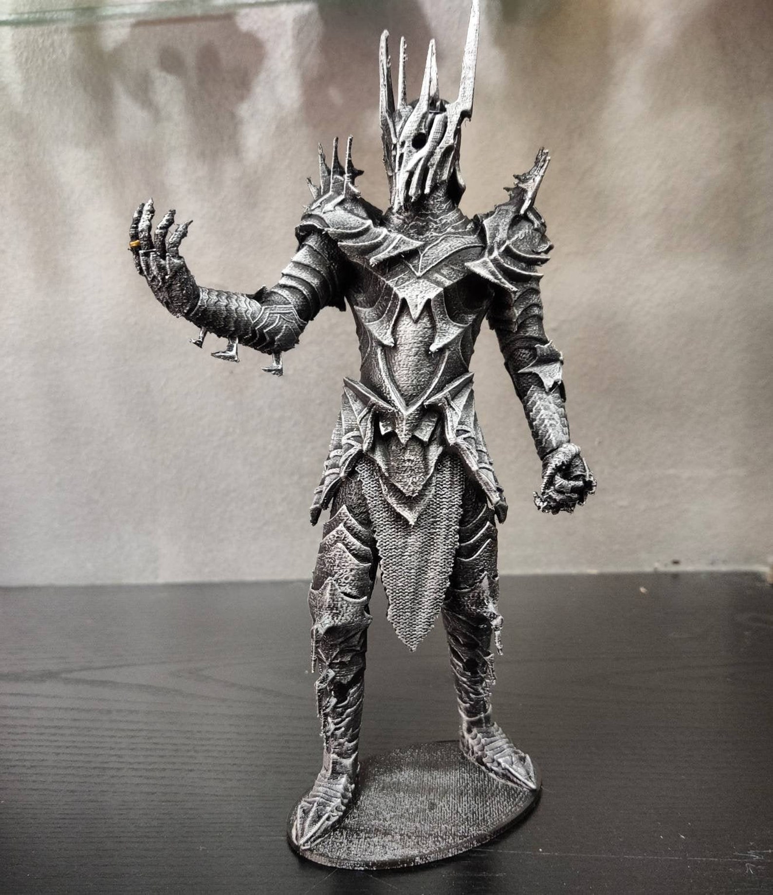 Sauron lord of the rings 3d printed and hand painted fanatsy | Etsy