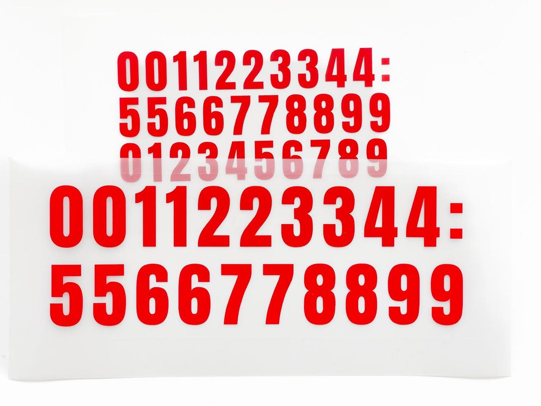 Number Decals: Self-adhesive Vinyl Stickers for Windows, Doors - Set of ...