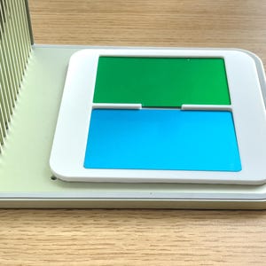Sjabloonhouder voor aluminium visitekaartjes (86 mm x 54 mm.) voor lasergravure op Xtool F1-machine