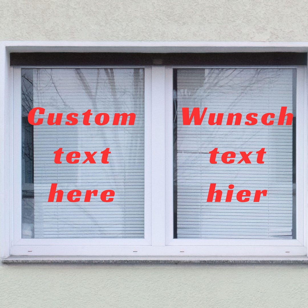 Custom Text Vinyl Decal Sticker - Car Window/door - Etsy UK