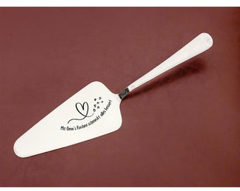 Personalized Engraved stainless steel Cake server/Family and Friends/Weddings/Brides and Grooms: