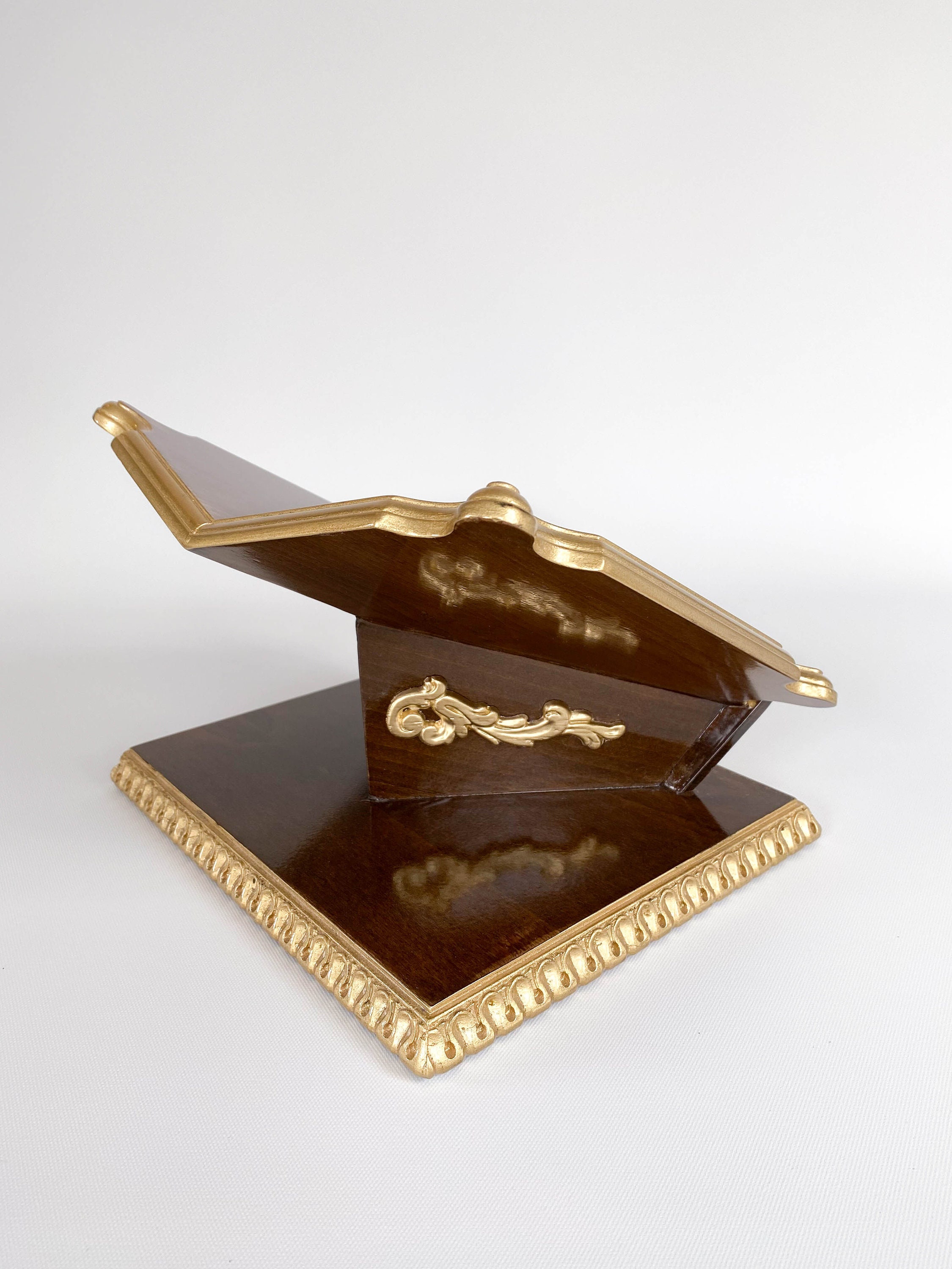 Carved Book Stand Handmade Book Holder Reading Stand Etsy