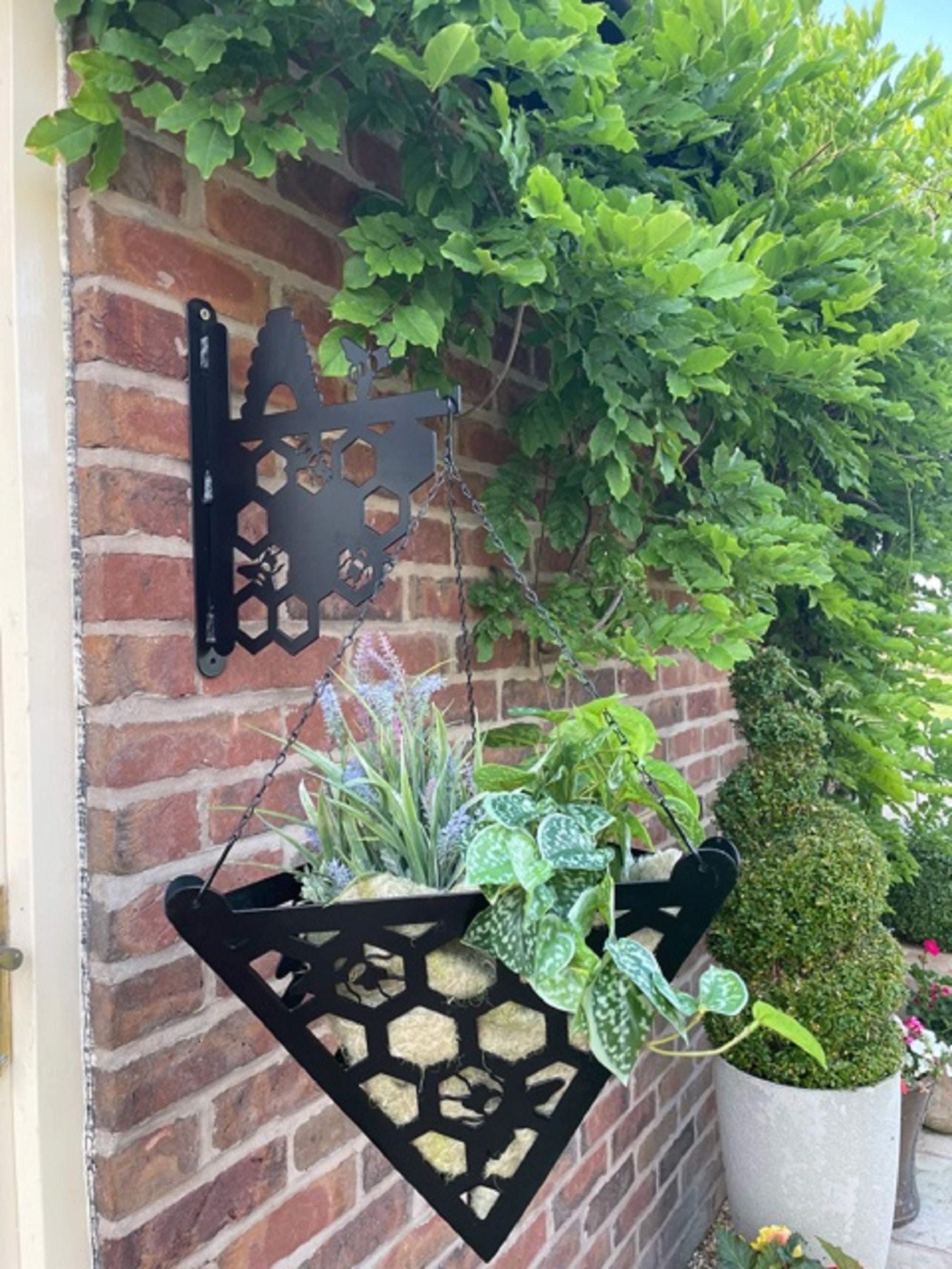 Steel Hanging Basket Bracket Etsy UK