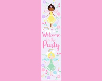 Fairy Welcome to the Party Door Banner Decoration - 1.2m, Fairy Party Welcome Sign