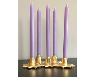 Lilac 12" Tall Dinner Candles, Northern Lights 12'' Candles