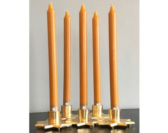 Caramel 12" Tall Dinner Candles, Northern Lights 12'' Candles