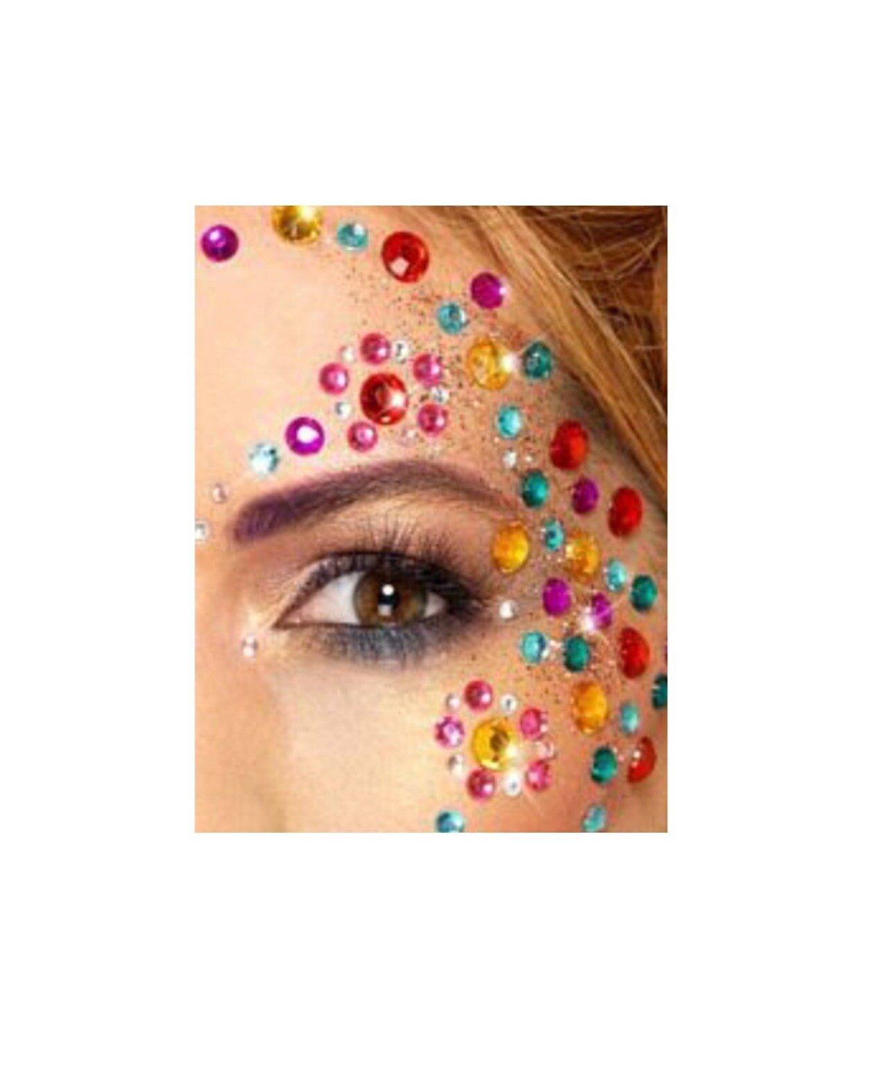 Festival Face Gems Adhesive Stick on Jewels Sticker Rave Party Body 