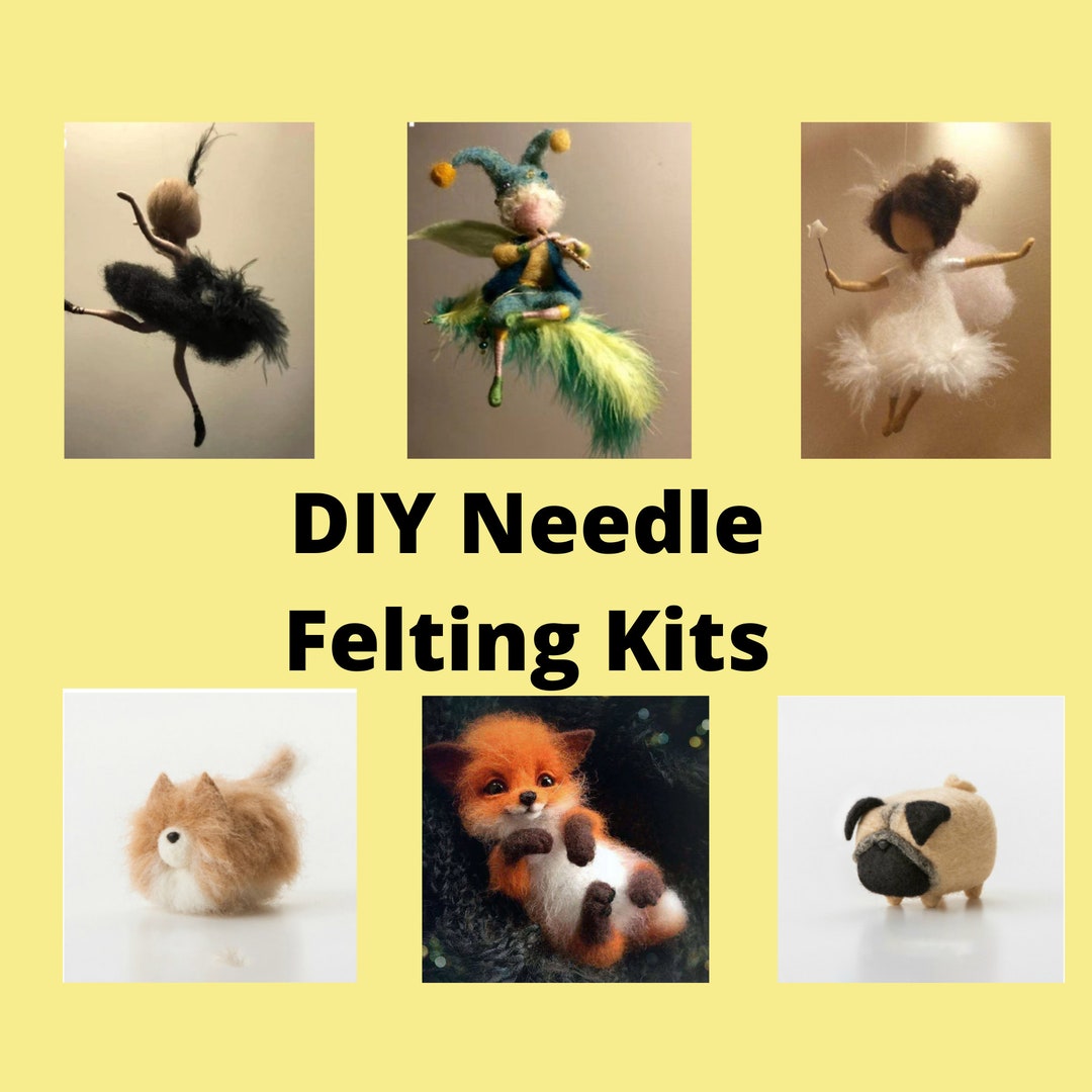 DIY Needle Felting Kit, DIY Needle Felting Animal, DIY Needle Felting Fairy Etsy