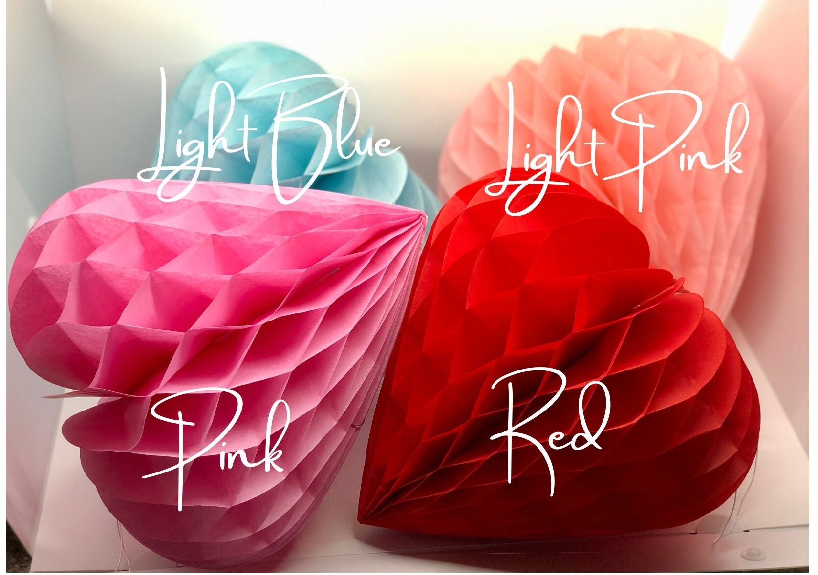 Tissue Paper Hearts •