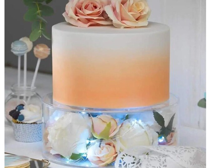 Clear Fillable Cake Stand, Fillable Cake Display Board, Decorative