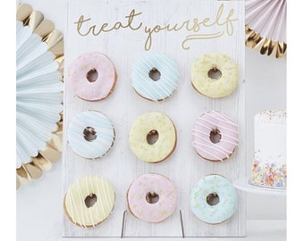 Treat Yourself Doughnut Wall, Doughnut Stand, Doughnut Party Wall, Donut Stand