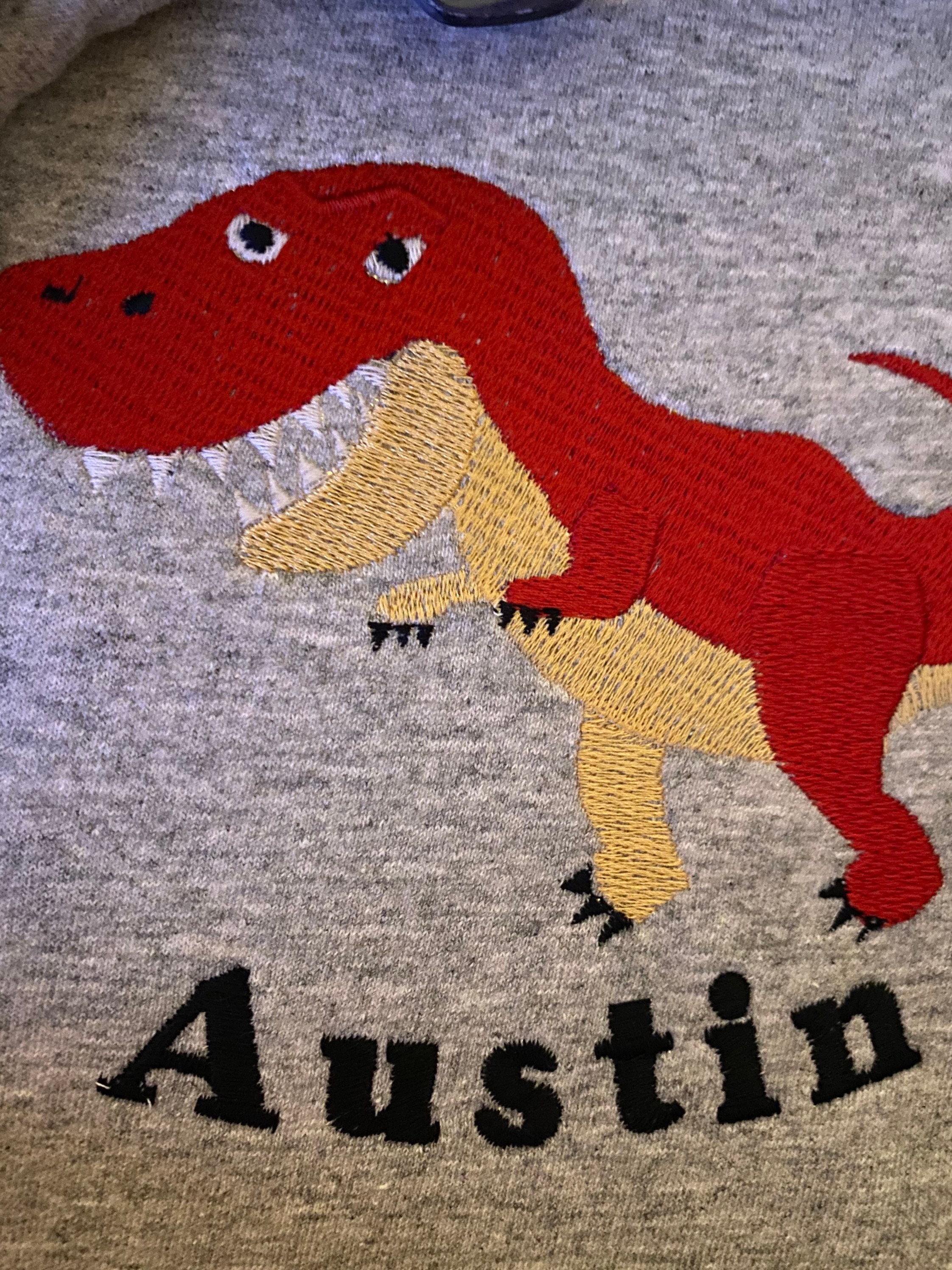 Baby/Kids personalized Dinosaur Tshirt Etsy