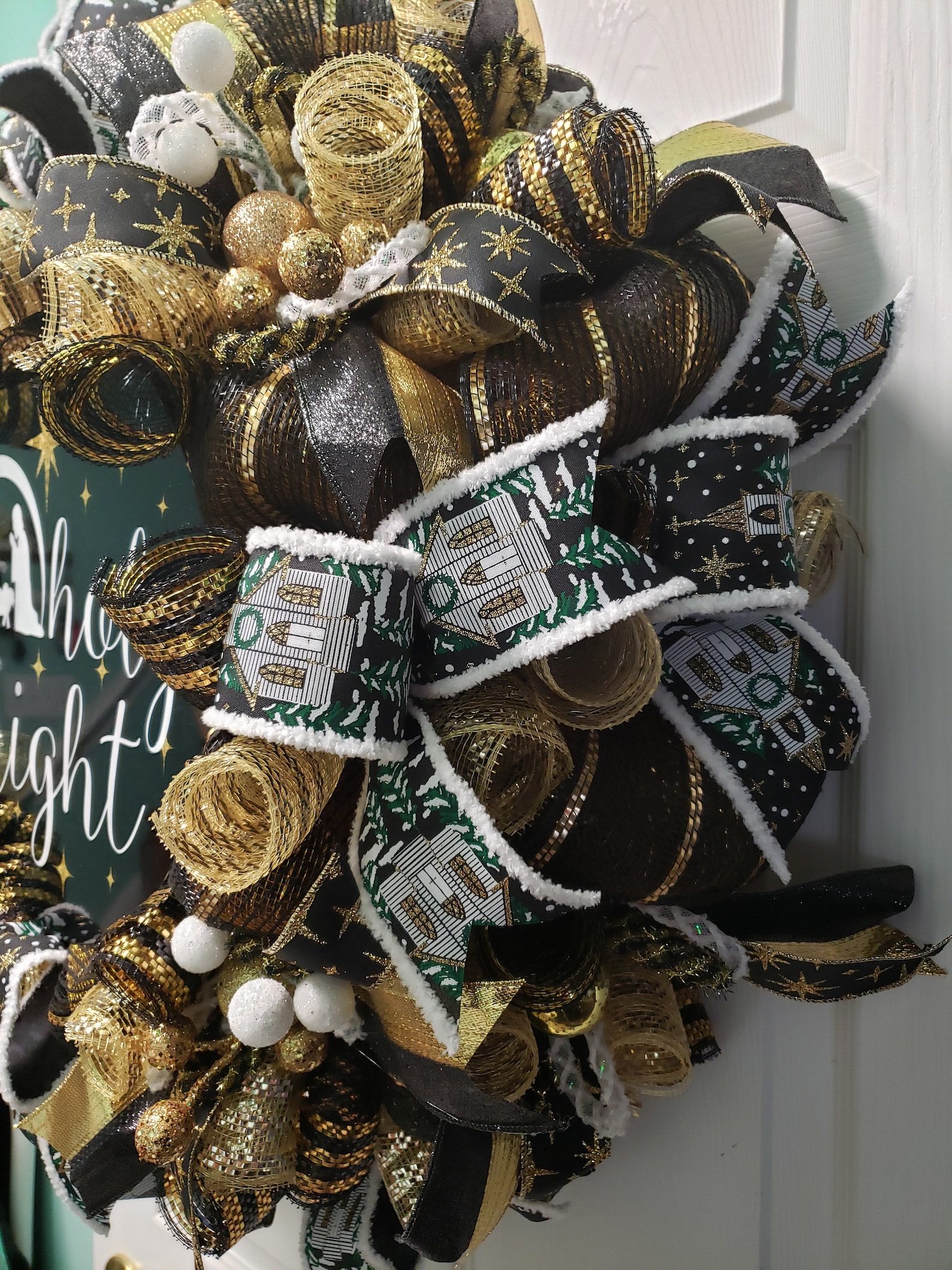 Christmas Wreath, Nativity Wreath, Manger Scene Wreath, Holiday Wreath