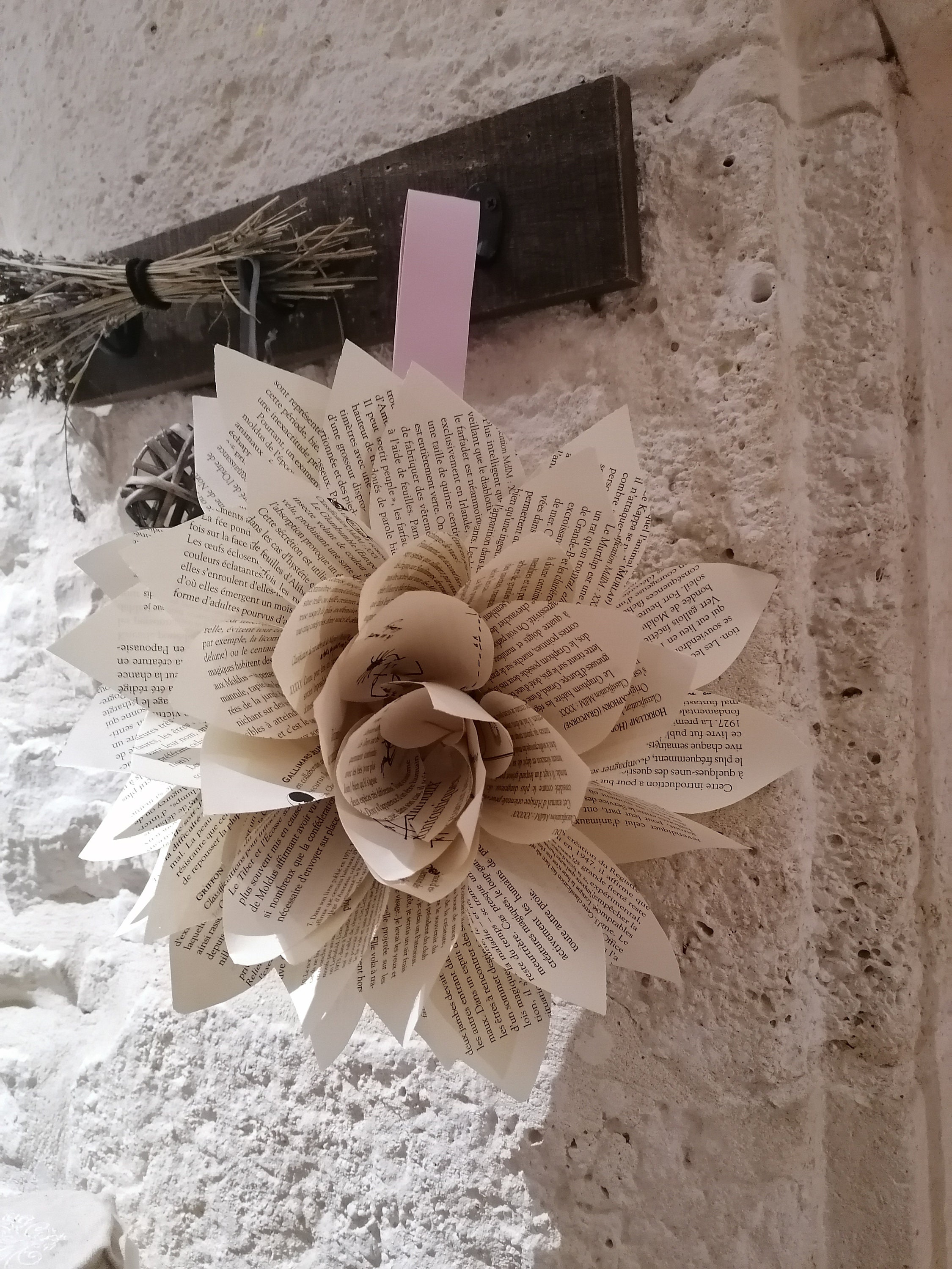 Suspension Fleur Papier