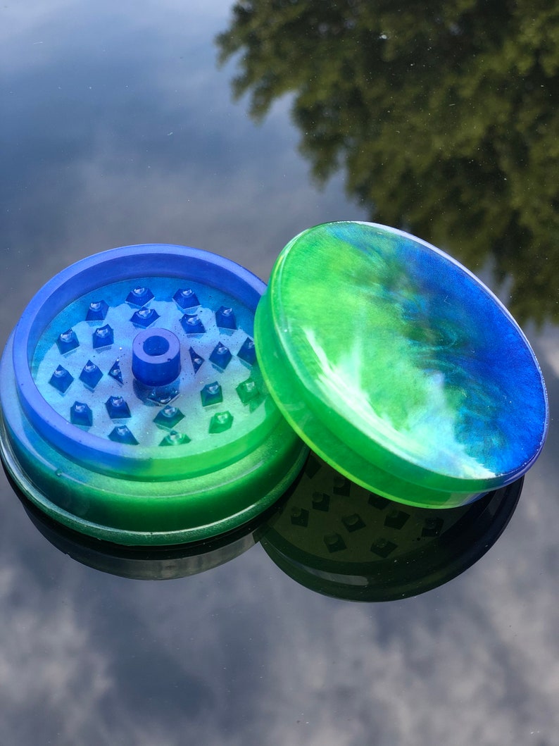 Blue/green Resin Grinder Etsy