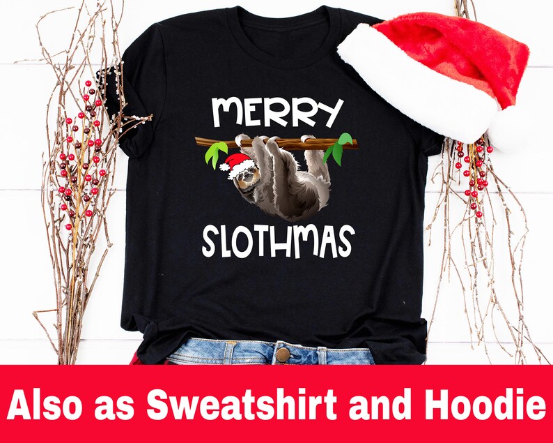 merry slothmas jumper