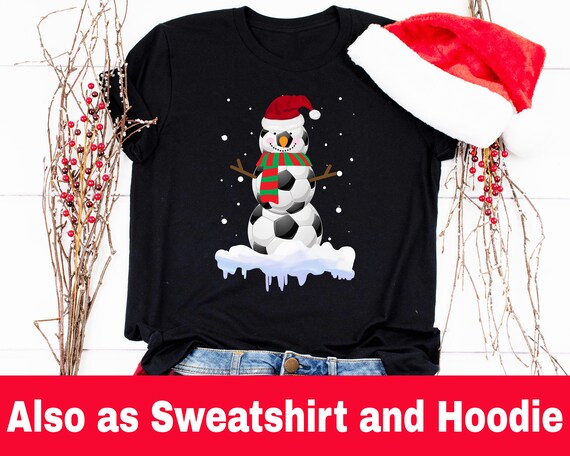 X-mas Football Snowman T Shirt Matching 