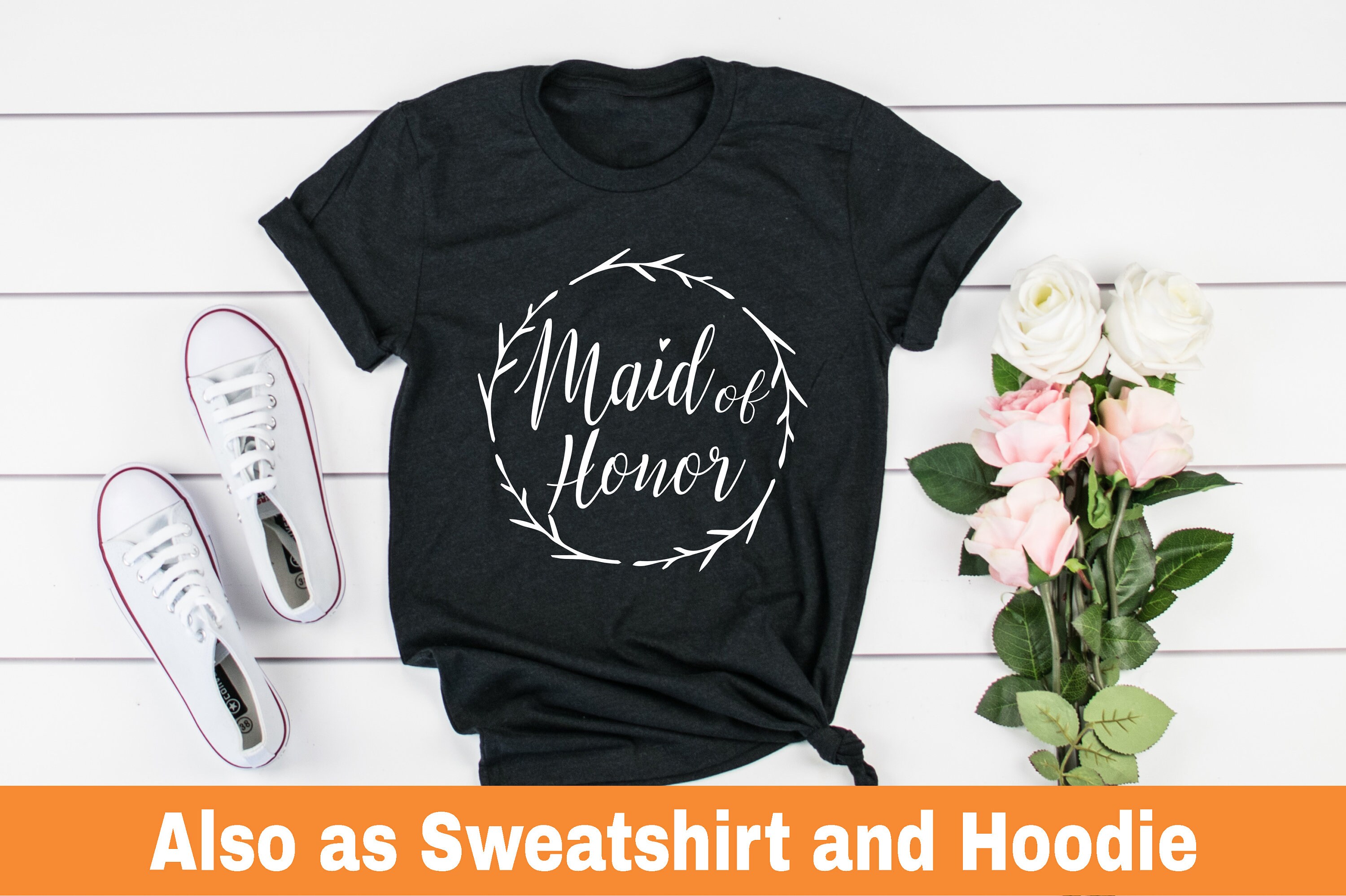 Maid of Honor Unisex Shirt Bridesmaid T-shirt Bridesmaid - Etsy UK