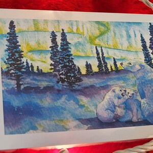 Aurora Night Weihnachtskarte