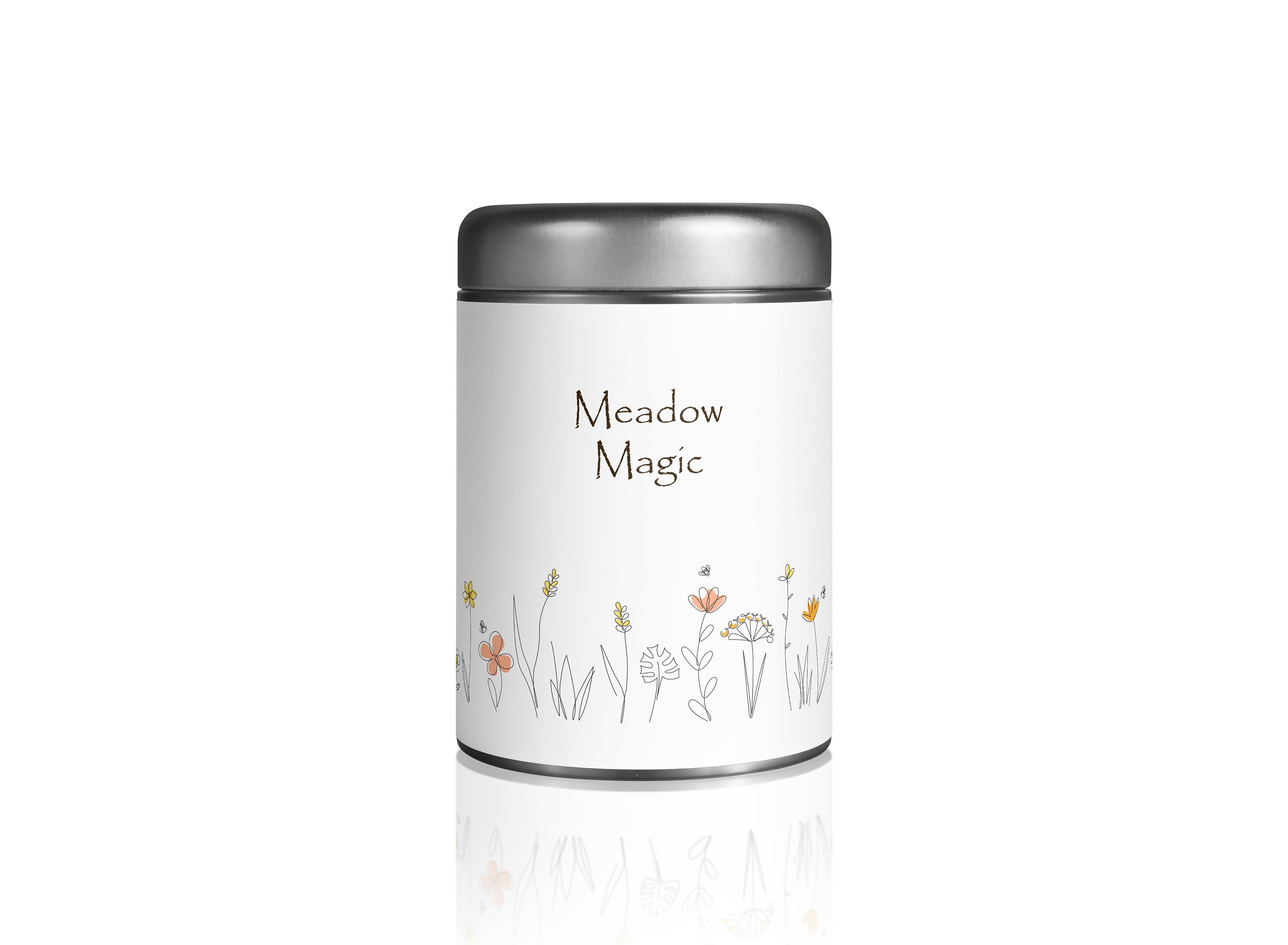 Beekeeping Seamless Background With Hand Drawn Wild Herbs, Flowers and