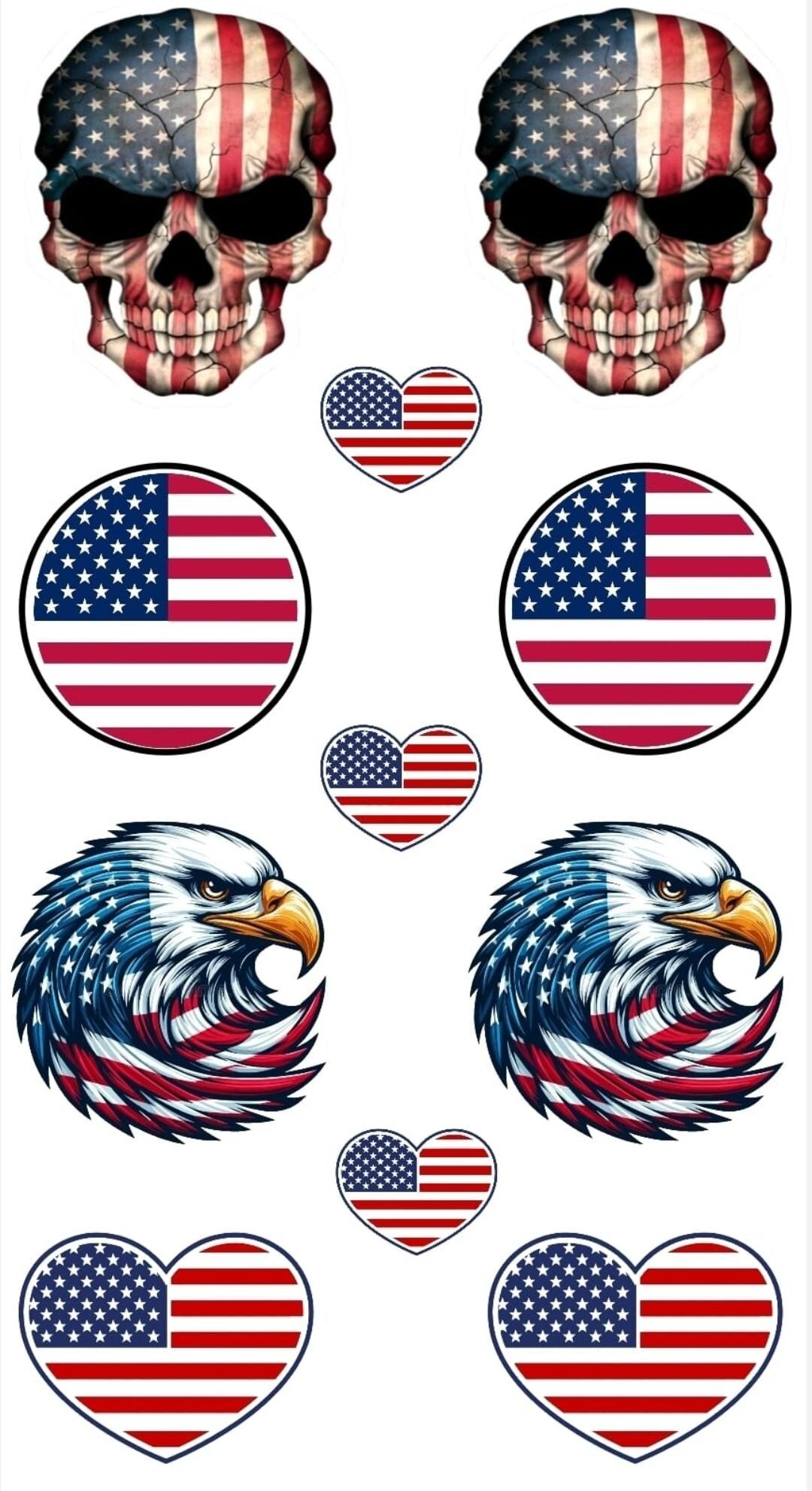 11 USA Stickers Theme | Sticker Bundles | Vinyl Stickers | Water Bottle ...