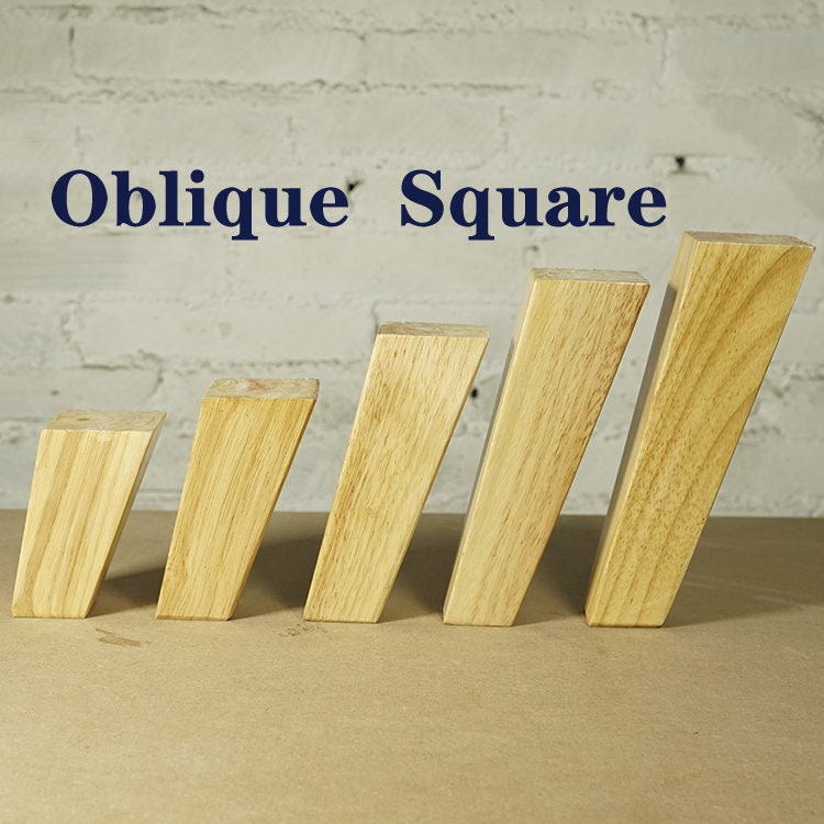 Square Wooden Furniture Legs 4PCS Straight / Oblique Legs Etsy