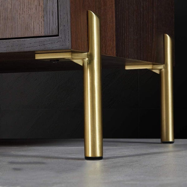 4PC Metal Furniture Legs, Modern Style Coffee Table Sofa Feet Kitchen Table Legs Bathroom Cabinet Cupboard Feet, DIY Furniture Hardware