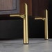 4PC Metal Furniture Legs, Modern Style Coffee Table Sofa Feet Kitchen Table Legs Bathroom Cabinet Cupboard Feet, DIY Furniture Hardware 