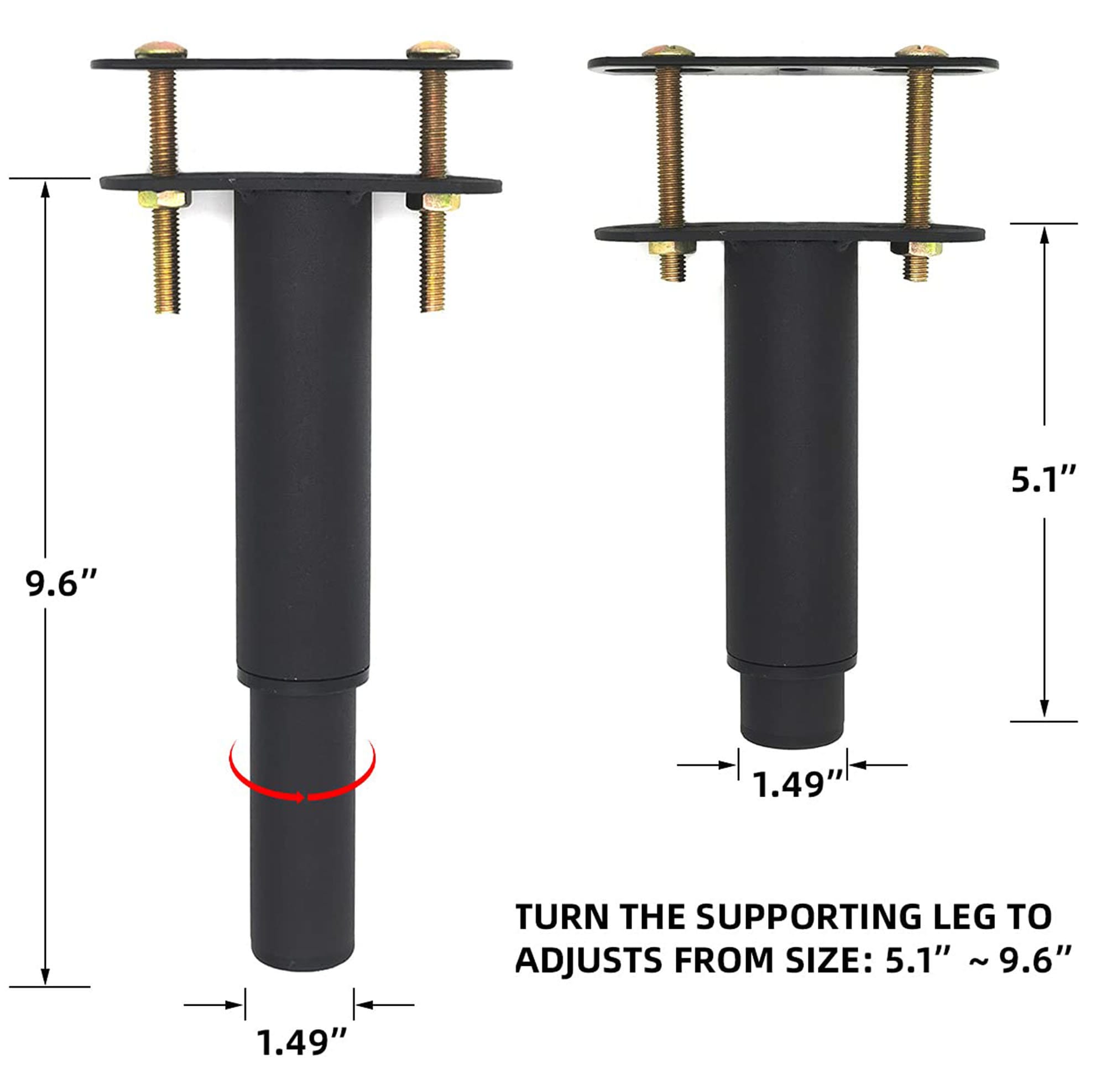 Adjustable Height Center Support Leg for Bed Frame Bed Center Etsy