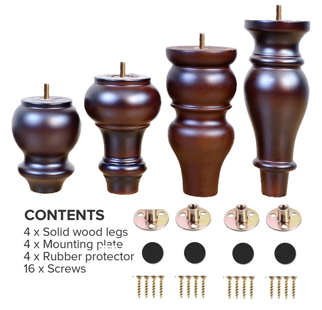 6 inch 2024 wooden sofa legs