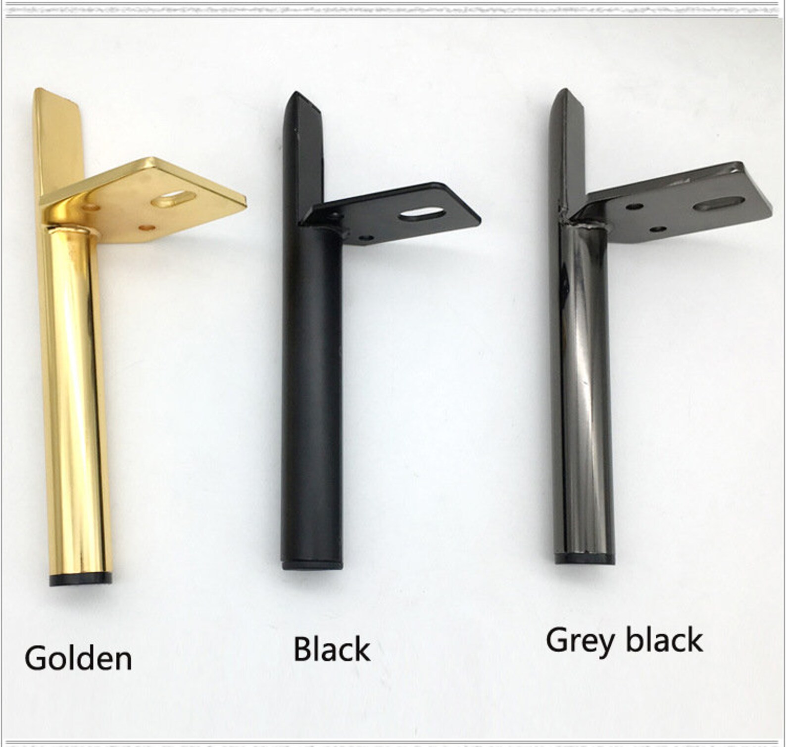 4PCS Black / Silver Metal Furniture Legs Modern Coffee Sofa Etsy UK