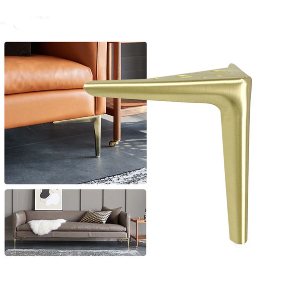 Patas ajustables de metal para mesa escritorio sofa muebles 6'' 4 pcs NUEVO