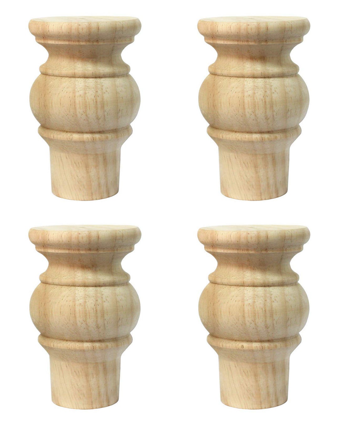 Wood Furniture Legs Bun Feet Replacement Sofa Couch Chair Etsy