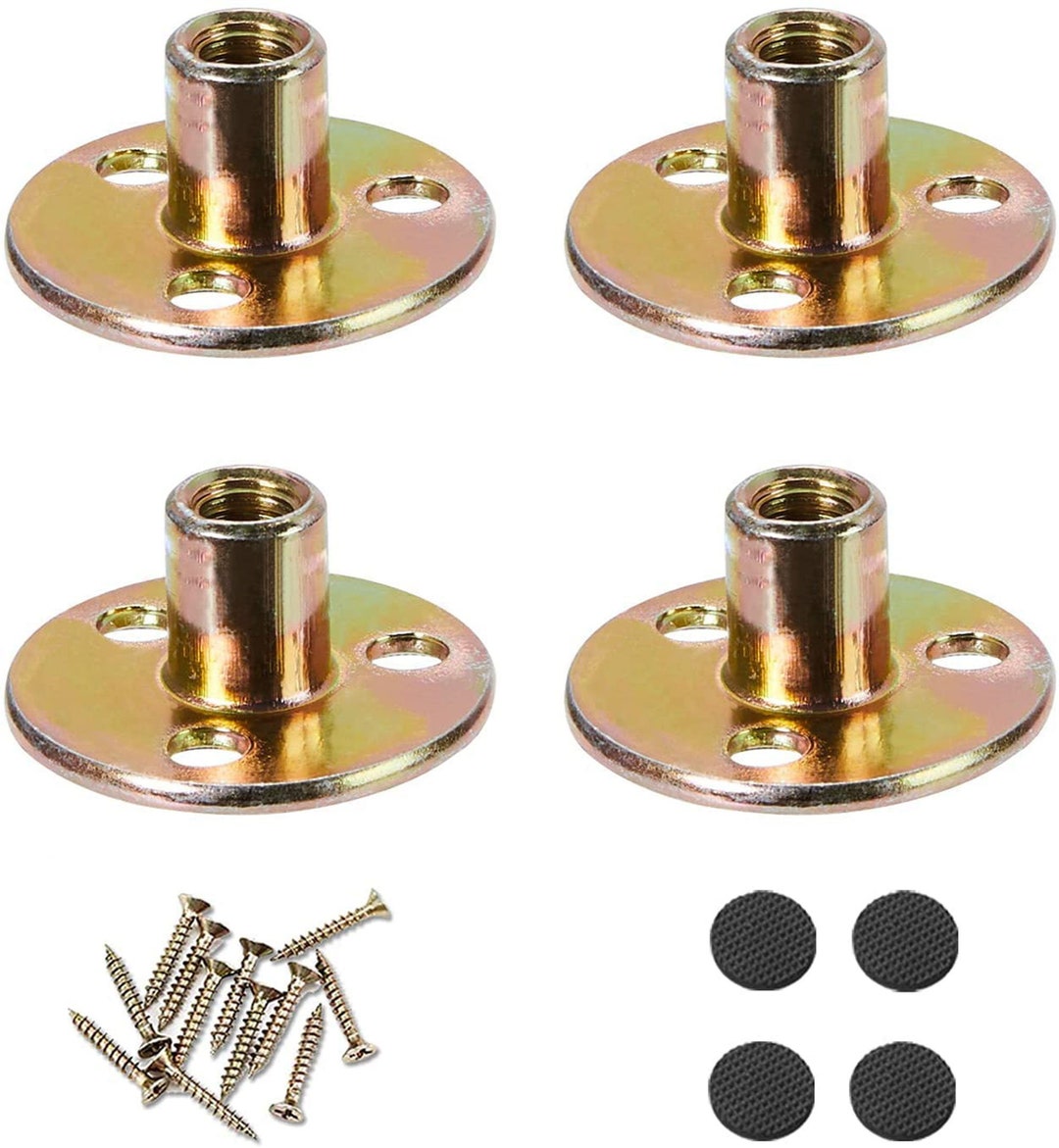 Mounting Plates for Furniture Legs, Sofa Leg Mounting Plates Flat, 4