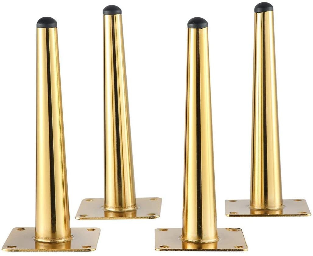 4pcs 7.8inch Golden Furniture Metal Legs Round Tapered Etsy UK